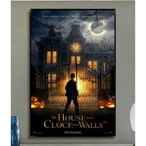 W268 The House With A Clock In Its Walls Movie Trend Beautiful Fashion Silk Fabric Wall Poster Art Decor Sticker Bright