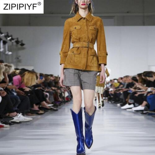 Женские замшевые куртки ZIPIPIYF China At AliExpress