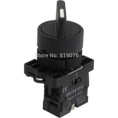 22mm Locking 1 NO Two 2-Position Rotary Selector Select Switch ZB2-ED21