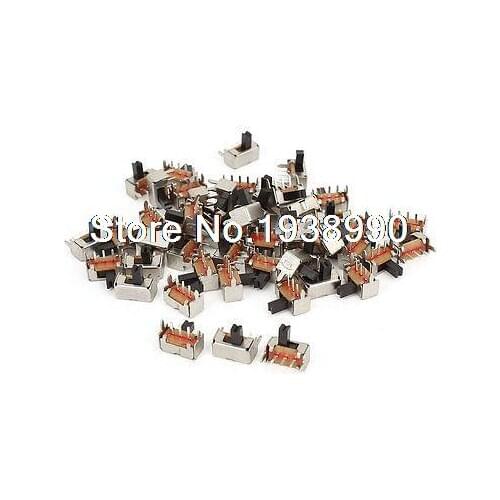 50PCS 3 Solder Lug Pin 2 Position SPDT PCB Mount Slide Switch AC 250V 3A