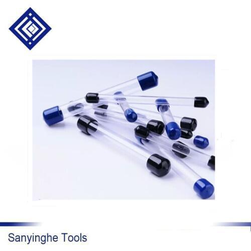 Free shipping high quality 600 pcs/lots CNC tungsten solid carbide end mill plastic box Round tube rubber plug box