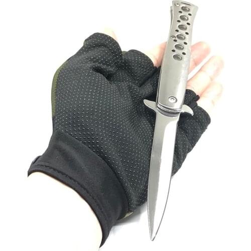 8.86'' Folding Pocket Knife Outdoor Survival Tactical Knife 440 Stainless Steel Blade Hiking Camping Hunting Knives EDC Tools