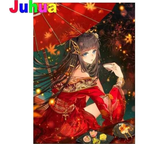 Diamond painting Girl ,cross stitch 3d,diamond embroidery Japanese Cartoon Fairy,mosaic crafts ,children Gift