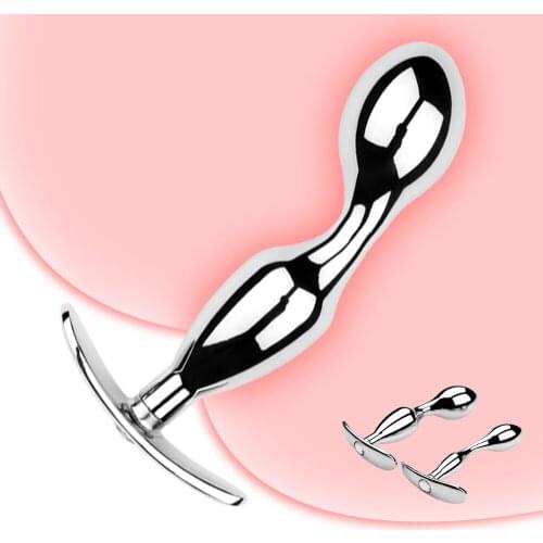 2 Size Anal Plug Stainless Steel Crystal Anal Plug Smooth Touch Butt Plug Stimulator Anal Sex Toys Prostate Massager Dildo