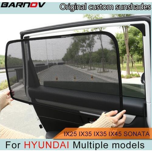 Car Special Magnetic Curtain Window SunShades Mesh Shade Blind Original Custom For Hyundai ix25 ix35 ix35 ix45 Sonata 8th/9th/NF