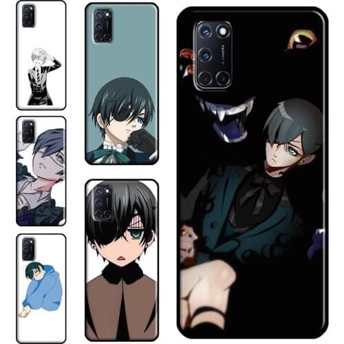 Black Butler Ciel Phantomhive Case For OPPO A52 A72 A92 A83 A91 A93 A15 A3S A5S A1K F7 Reno2 Z A31 A53 A5 A9 2020 Cover