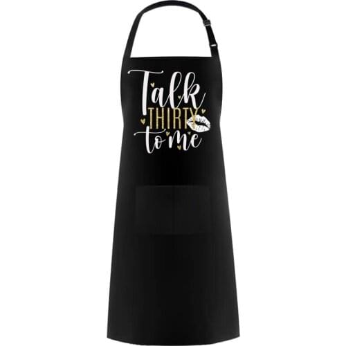 Talk thirty to me apron Dirty 30 years old 30th happy Birthday party BBQ dinner decoration friend wife Gift present Photo props