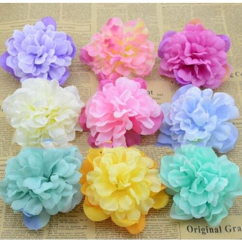 Artificial flowers The new simulation dahlia peony flowers diy handmade corsage silk flower head cap