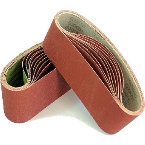 10 pieces/lot 610*100mm Aluminium Oxide sanding sand belt for belt sander 4 inch