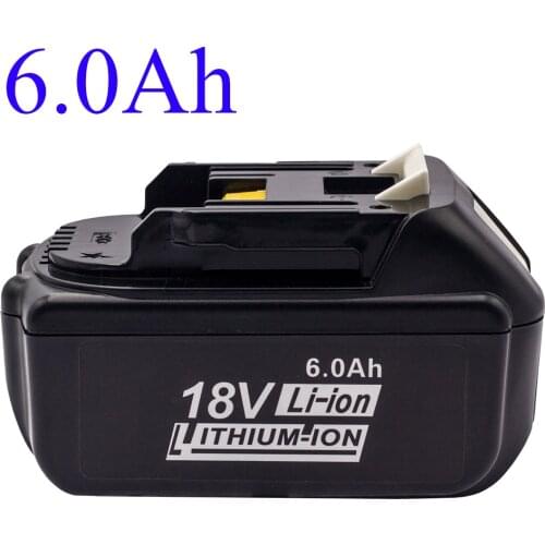 For Lanterna Makita18V BL 1840 1850 1860 Power Lithium-Ion Battery 6.0ah Large Capacity Strong Power With Light Rechargeable