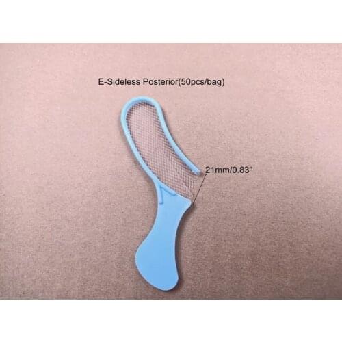 Dental Bite Impression Trays Triple Registration Blue Denture Net Half SS