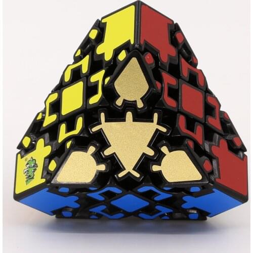 Magic Cube LanLan 3x3x3 Gear CubeTruncated 4 Corners Puzzle Stickers Diamond Shape Professional Educational Magic Logic Toy Game