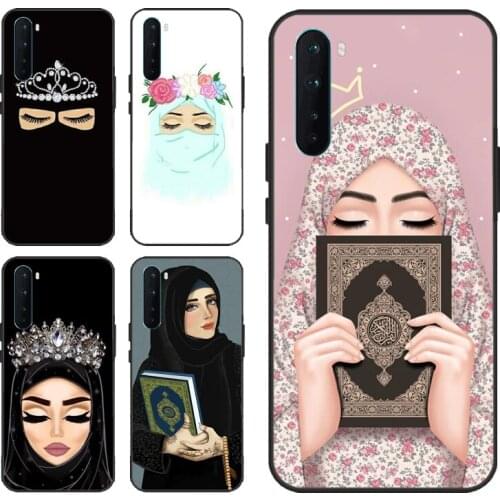 Muslim Islamic Gril Eyes Hijab Case For OPPO Realme 8 Pro 6 7 Q3 Pro GT Neo C3 C11 C15 Coque For Oneplus 9 Pro 9R Nord 8T