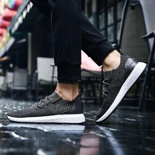 White mesh mens Male black sneakers Breathable on hombre para mens Light comfort breathable unisex summer male trainers Sneaker