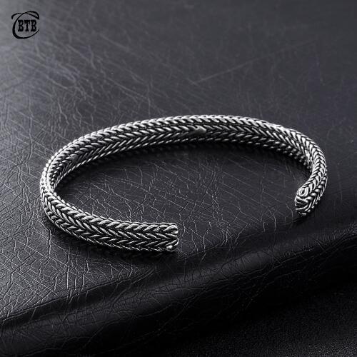 New Ancient Silver Plated Buddha Bracelets Banquet Accessory Women Gifts Vintage Design Cuff Buddha Wristband High Quality