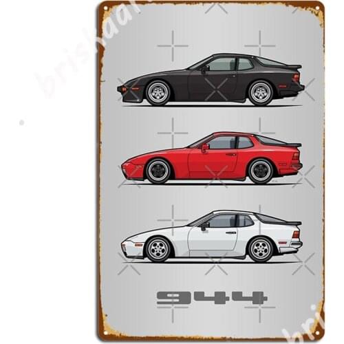 P 944 951 Turbo Trio Metal Signs Wall Plaque Wall Club Designing Tin sign Posters