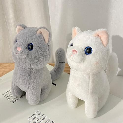 12PCS 7CM Approx. CAT Stuffed TOY ; Plush Key Chain Pendant TOY Plush Dolls