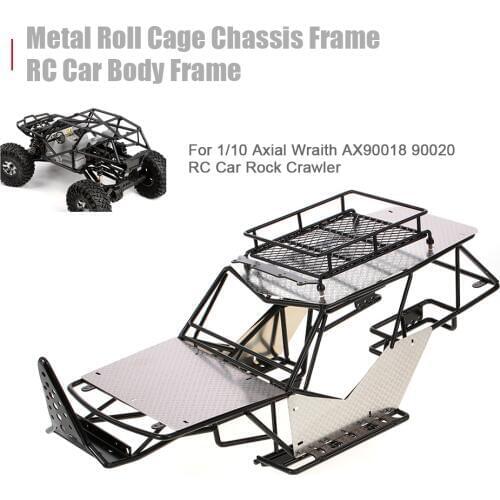 Metal Roll Cage Chassis Frame RC Car Body for 1/10 Axial Wraith AX90018 90020 RC Car Rock DIY Crawler Racer Climbing Truck Parts