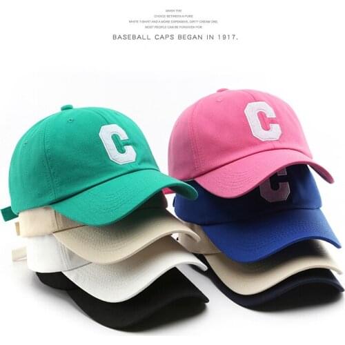 SLECKTON Fashion Baseball Cap for Women and Men Cotton Soft Top Hats Letter C Summer Sun Caps Casual Snapback Hat Unisex Gorras