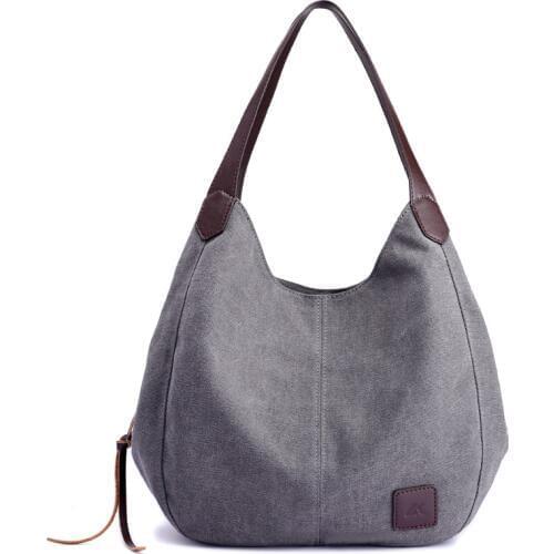 Classic simple design canvas women messenger bag fashion girls handbag bag portable shoulder bag 1317