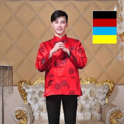 Traditional kung fu plus size cheongsam top man suits tang suit men in collar suit jacket for traditional mens chinese clothing