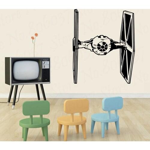 Wall Art Vinyl Sticker Room Removable Decal Movie Stencil Wall Poster Spaceship Mural Kids Room Decor WL1577