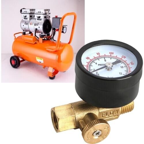 Air Pump Pressure Regulator Gauge Compression Spray Paint Air Compressor Filter Thread Port Pneumatic Tool Pressure Measure