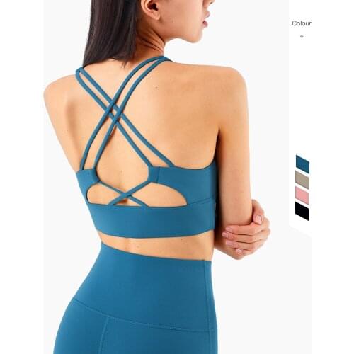 Womens Underwear Fitness Sport Top Gym Womens Bra Breathable Woman Clothes Lulu Bra Without Bones Crop Top Underwear Women