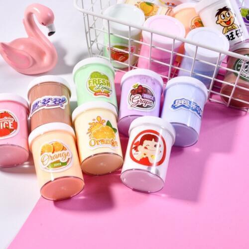 1PCS 120ml DIY Cotton Puff Slime Mud Modeling Children Intelligent Plasticine Magic Playdough Lizun Gift Kids Toys