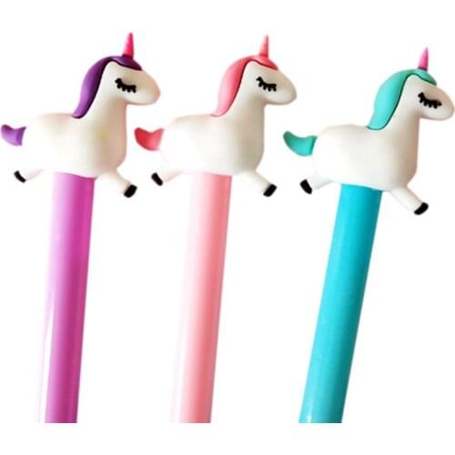 1pcs/lot Kawaii Unicorn Gel Pen Cute Kids Girls Gifts School Office Supplies for Office Students 0.5mm