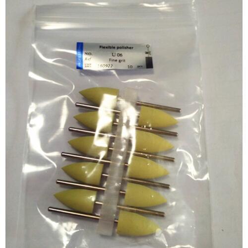 100 Pieces/Lot Diameter 2.35MM Dental Felexible Silicone Polisher Rubber Bur Grinder Drill For Denture Zirconia Ceramics Jewelry