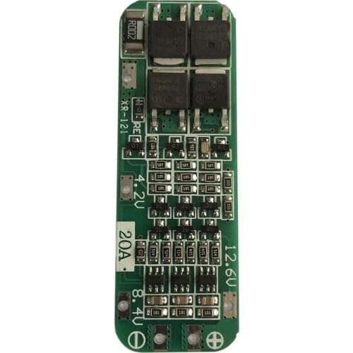 3S 20A Li-ion Lithium Battery 18650 Charger PCB BMS Protection Board 12.6V Cell 64x20x3.4mm Module