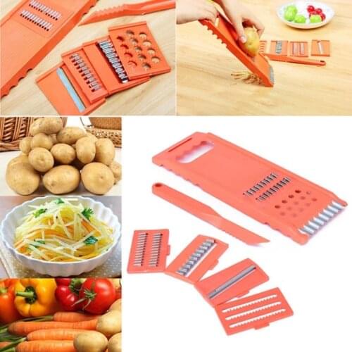 7pcs Multifunction Vegetable Fruit Slicer Potato Tomato Mandoline Peeler Chopper Grater Vegetable Cutter Kitchen Accessories