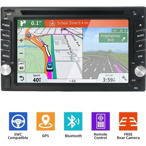 Car DVD player GPS Radio Bluetooth 2 din universal for X-TRAIL Qashqai x trail juke for nissan Stereo Radio Bluetooth USB/SD