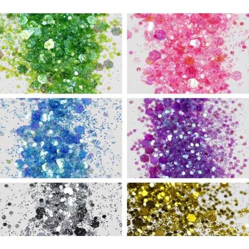 12 colors Mixed Shiny Colors Sequins Spangles Resin Fillings Crystal Mud Jewelry Making Soap Making Tool Dropshipping