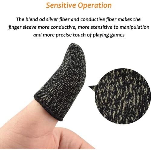 Mobile Phone Gaming Sweat-Proof PUBG Finger Cover Fingertip Gloves Game Non-slip Touch Screen Thumb Fingertip Sleeves