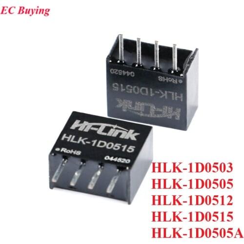 DC-DC Isolated Non-regulated DC DC Power Supply Module 5V to 3.3V 5V 12V 15V 1W HLK-1D0503 HLK-1D0505 1D0505A 1D0512 HLK-1D0515
