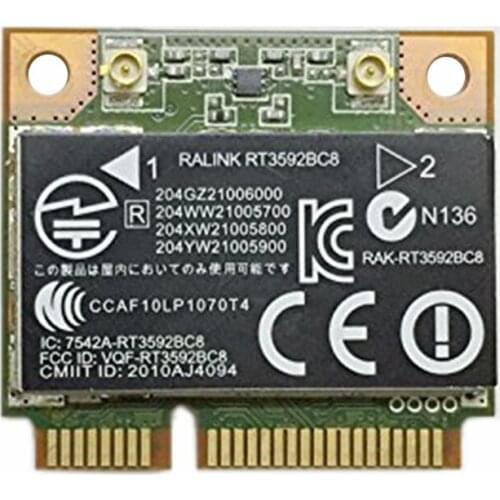 RT3592BC8 Dual Band 300M & Bluetooth 3.0 Wireless Card for HP 4530S 4330S 4430S 4230S SPS: 630813-001