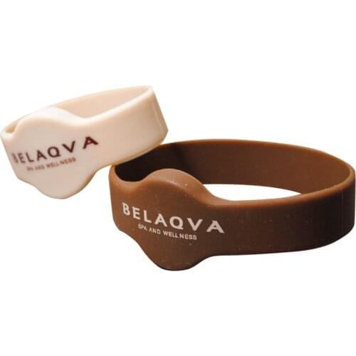 IP68 waterproof silicone 125khz EM4100 rfid wristband ID bracelet OEM service Pack of 100 PCS