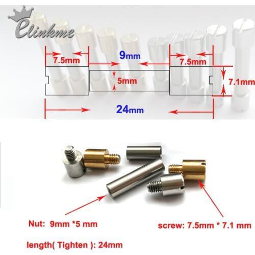 50pcs/lot, 24mm *5mm( 5 x 9 ) Corby Bolt Rivet Brass or Stainless steel Knife Handle Fastener Suitable for 5mm hole