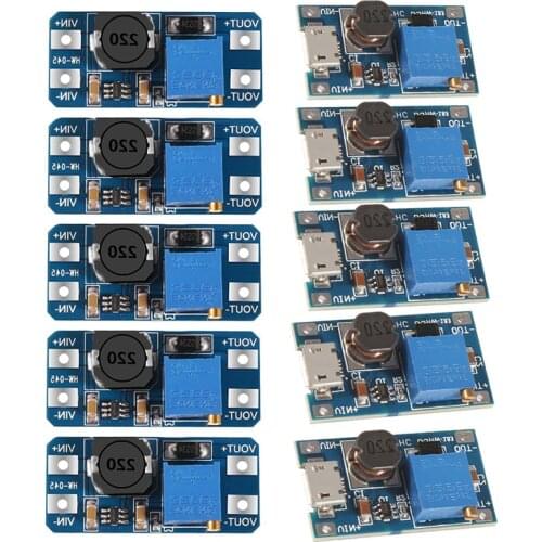 MT3608 DC-DC Step-up Converter Power Aupply Module for arduino Boost Step Up Board MT3608 28V Max Output 2A 10 PCS/LOT