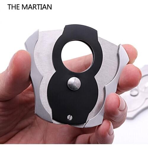 NEW 1pcs Cigar Cutter Portable Stainless Steel Pocket Size Smoke Knife Scissors Cigar Accessories V-Cut Clipper for men