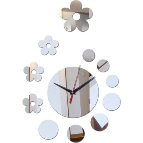 New acrylic wall clock reloj de pared decoration mirror clocks wall stickers modern quartz watch Living Room Factory Direct