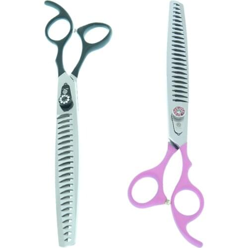 Purple Dragon 8 inch Japan 440c Pet Hair Thinning Scissors Puppy Trimming Shears Dog Grooming Scissors Animal Cut Tijeras B0060B