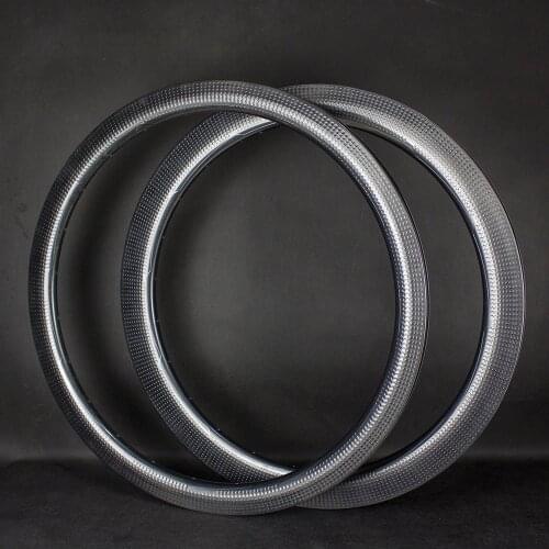 FIERCE Aerodynamic Dimple 45mm Depth Carbon Road Rims 700C Road Bicycle Disc Brake Carbon Rims Cycling Rims Superlight Rims