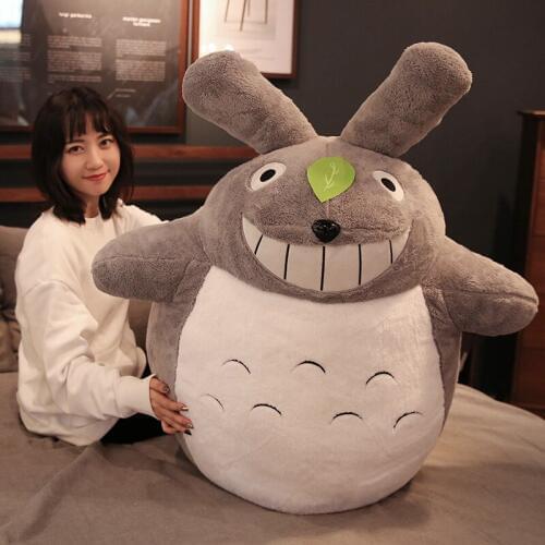 Dorimytrader hot anime totoro plush toy giant stuffed cartoon totoro doll pillow for children friend gift deco 100cm 120cm 140cm