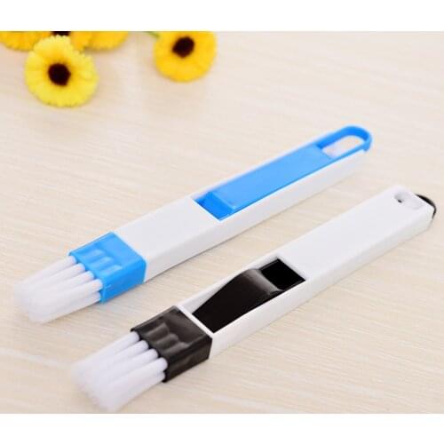 Portable Multifunction 2 In 1 Window Gap Cleaning Tools With Dustpan Keyboard Brush Clean Sweep Dust Brush