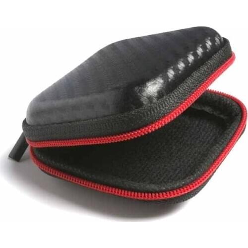 Coin purse black color red zipper
