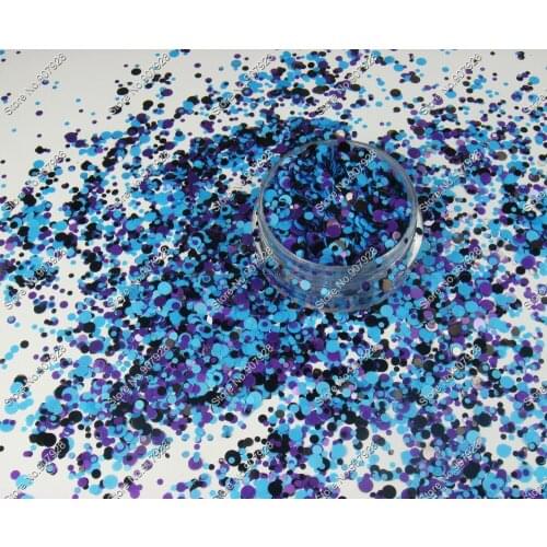 RMX-003 Mix Colors Round Dot Nail Art Glitter Paillette Spangle Shapes glitter design for nail gel polish,make up,decoration