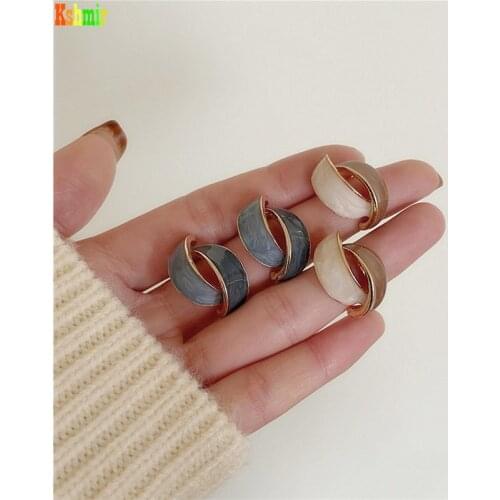 Kshmir Irregular shape earrings light luxury design simple geometric earrings 2021 new stylish earrings jewelry